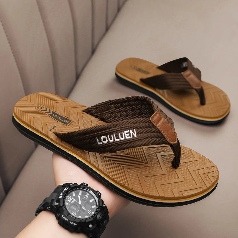 High Quality Brand Men Flip Flops Summer Beach Flip Flops