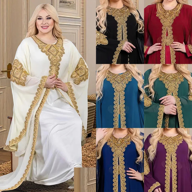 Elegant Abaya Dubai Luxury Casual Kimono Robe