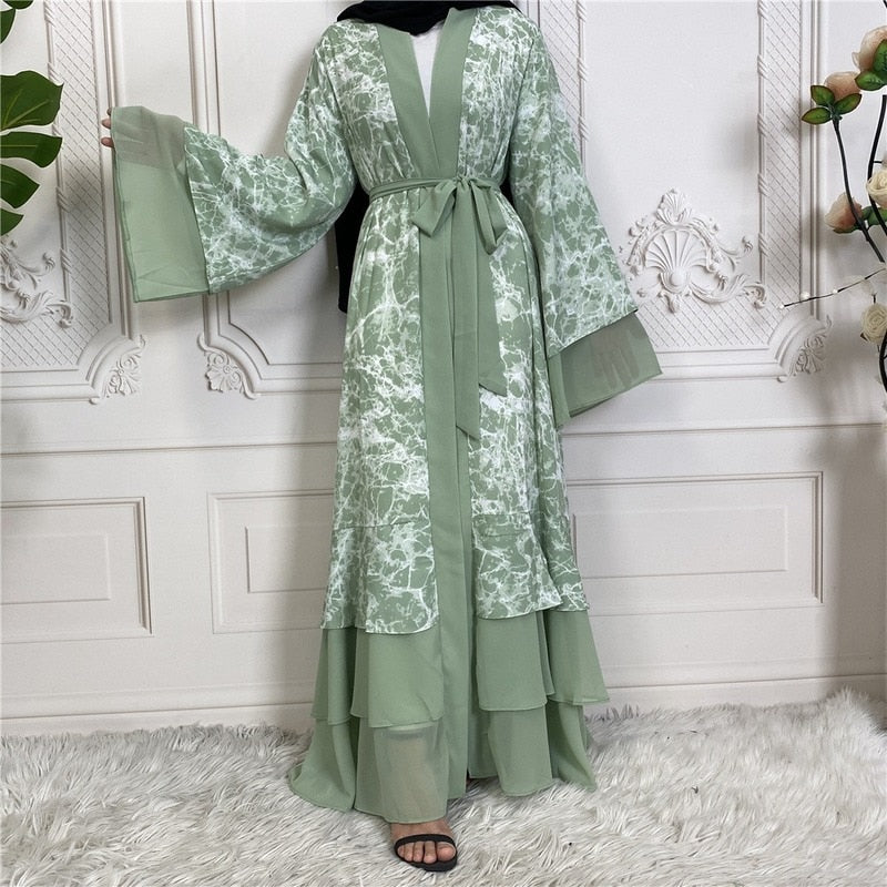 Classy womens V Neck Robe abaya