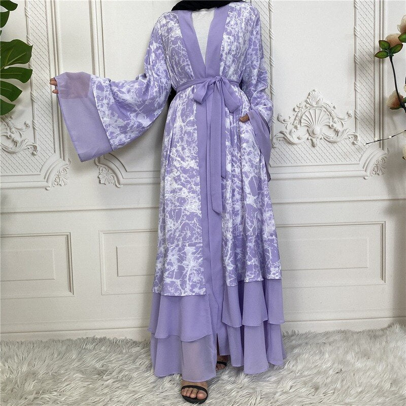 Classy womens V Neck Robe abaya