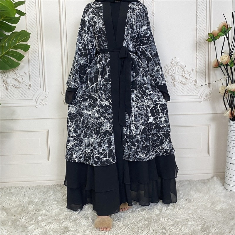 Classy womens V Neck Robe abaya